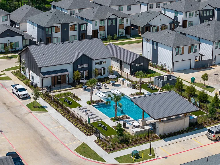 Modern townhome building