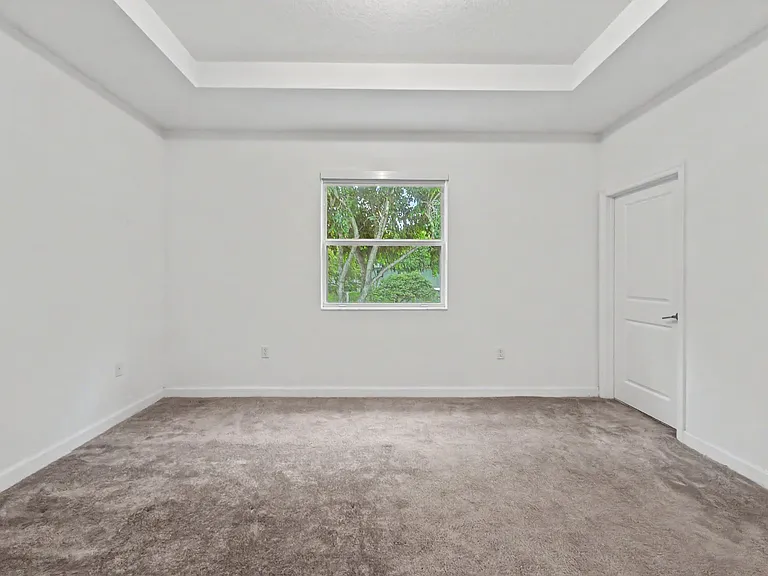 Open dining and living area